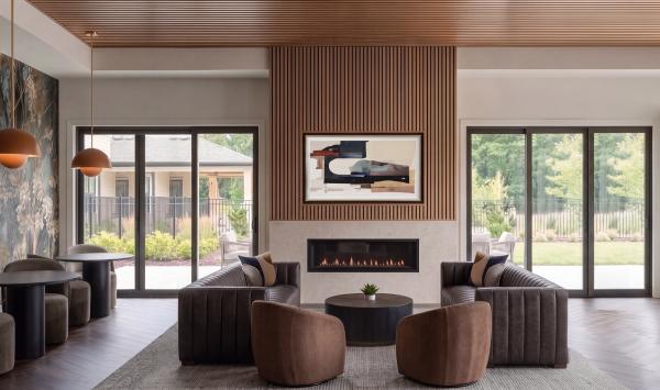 The community clubhouse is the perfect place to meet up with friends and neighbors