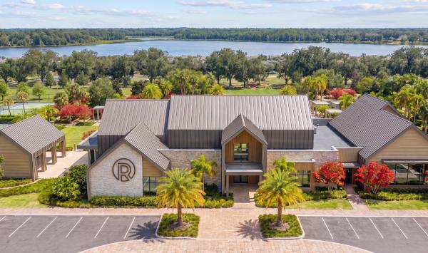 Elegantly appointed clubhouse with lake views