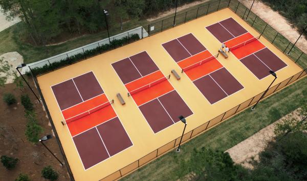 Dedicated pickleball courts