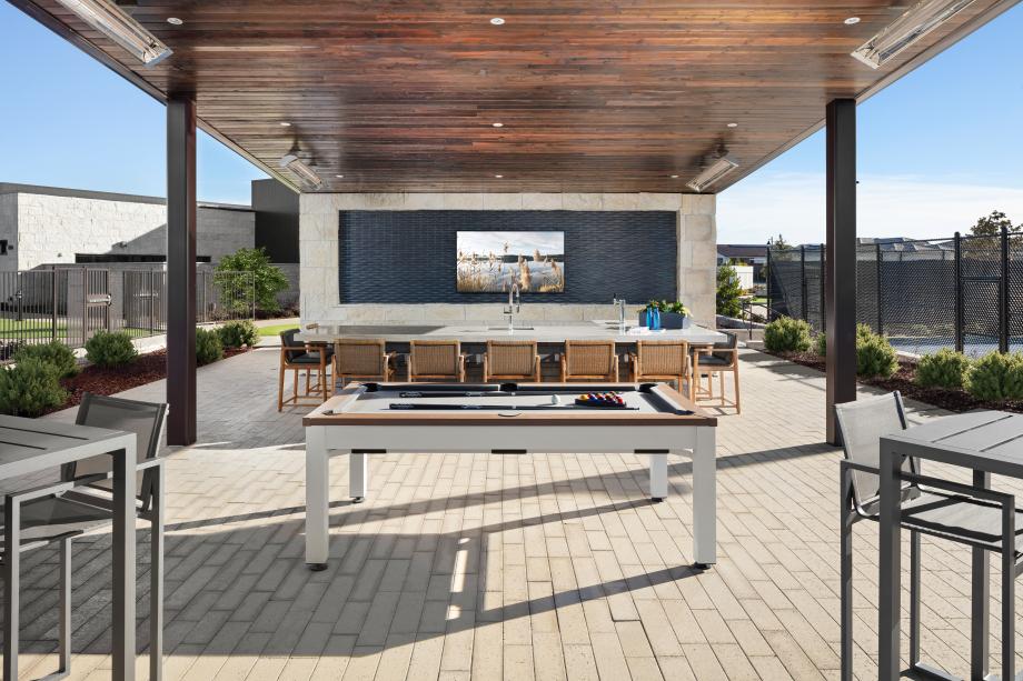 Hang out with friends in the pavilion