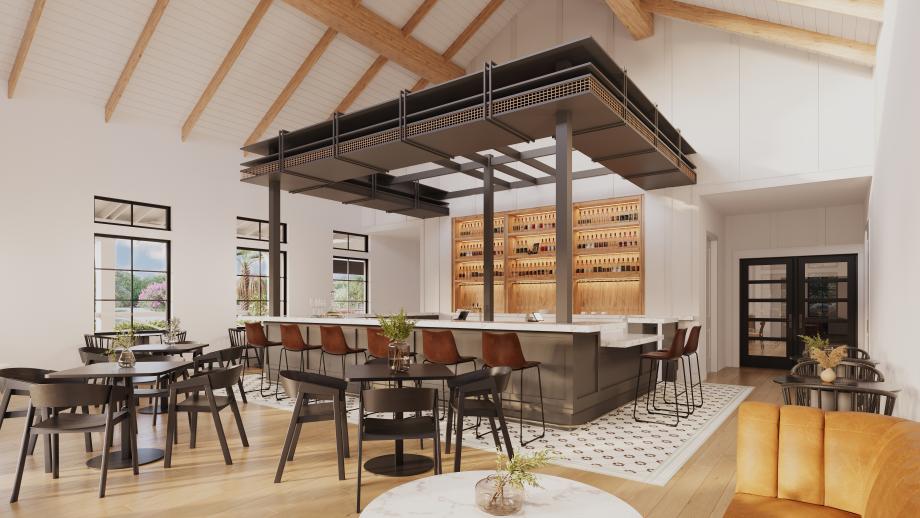 Future clubhouse coming soon with bar and restaurant