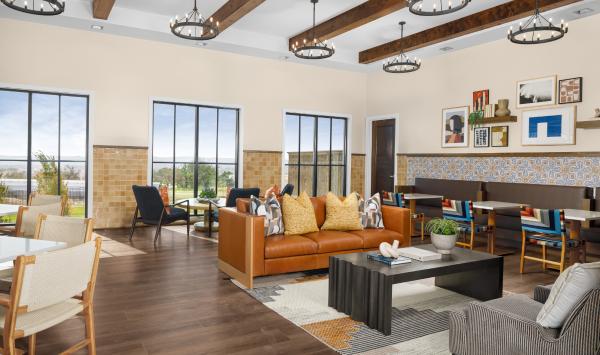 Play a game of cards or relax in the club lounge