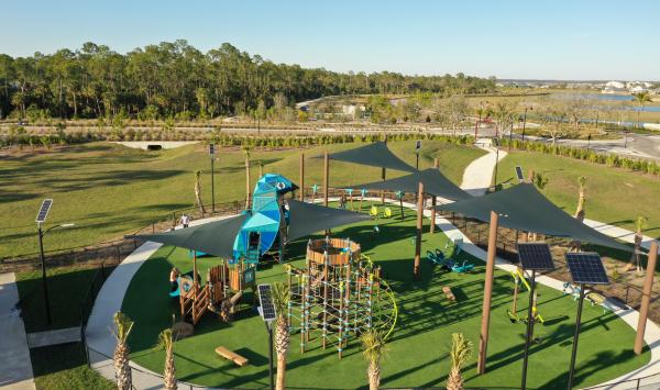 Fun-filled playgrounds and tot lots for kids and families