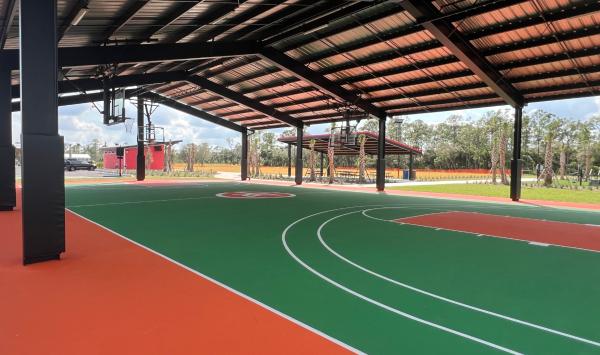 Palmetto Park basketball and recreation courts