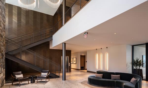Welcoming and luxurious clubhouse lobby
