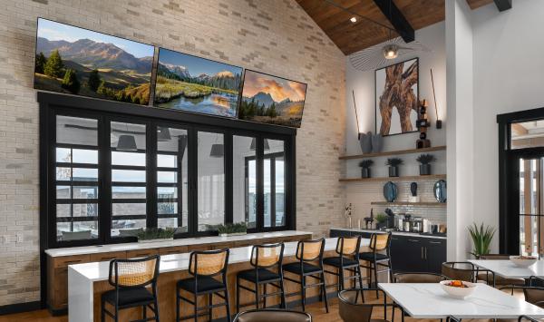 Community clubhouse gathering space