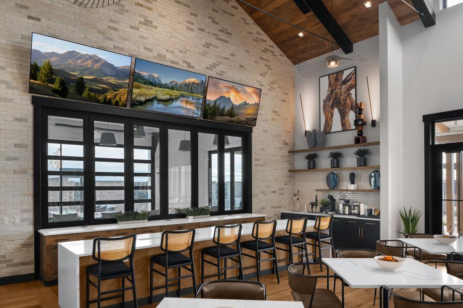 Community clubhouse gathering space