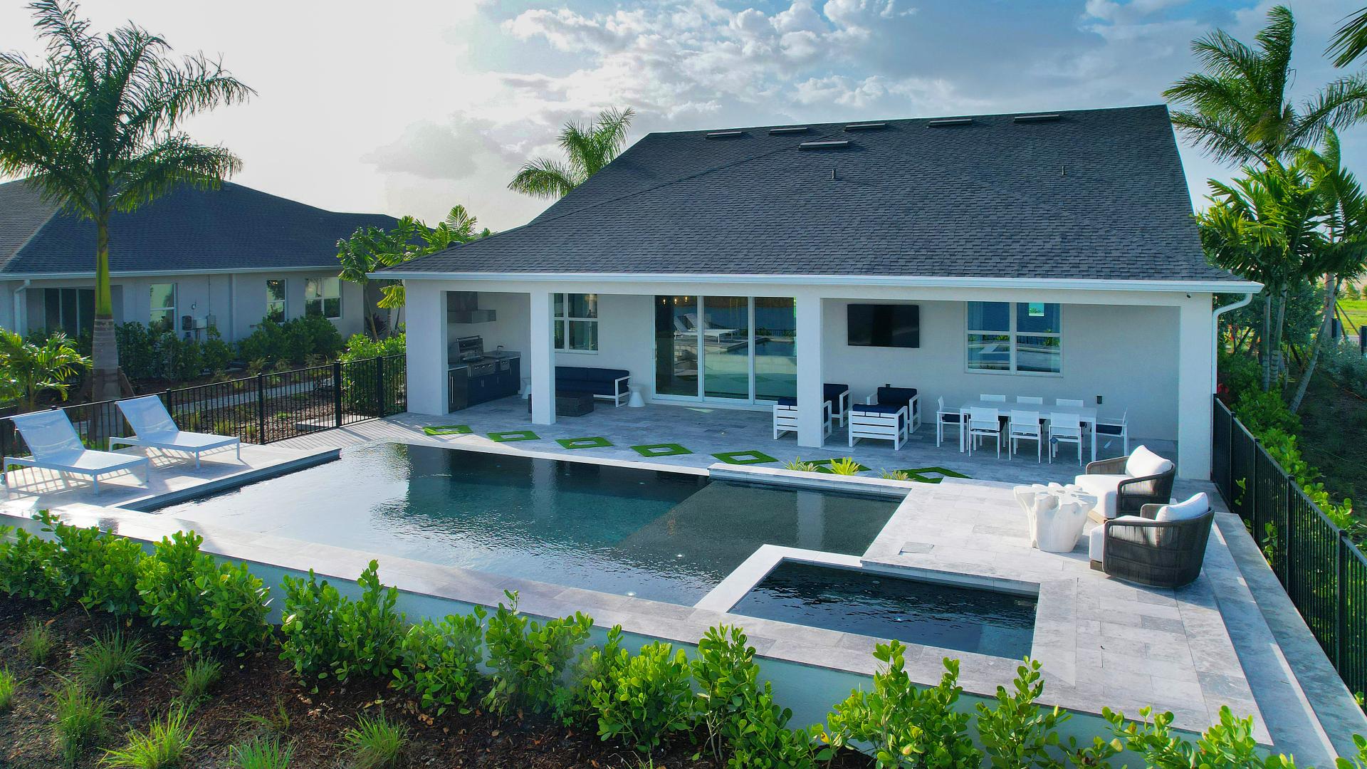 Expansive covered lanais perfect for the Florida lifestyle