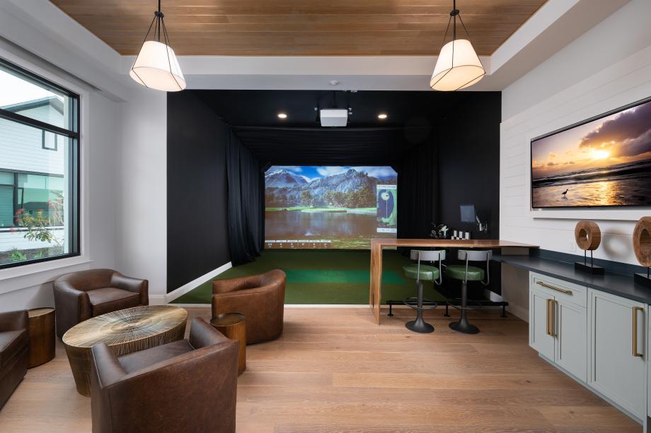 Schedule your tee time at the state-of-the-art golf simulator