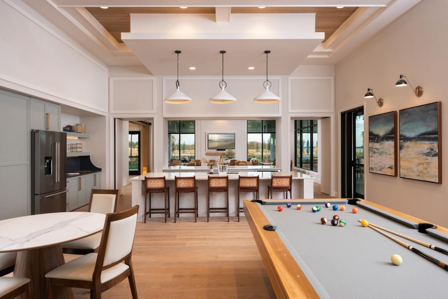 Enjoy a game of billiards or cards in the lounge