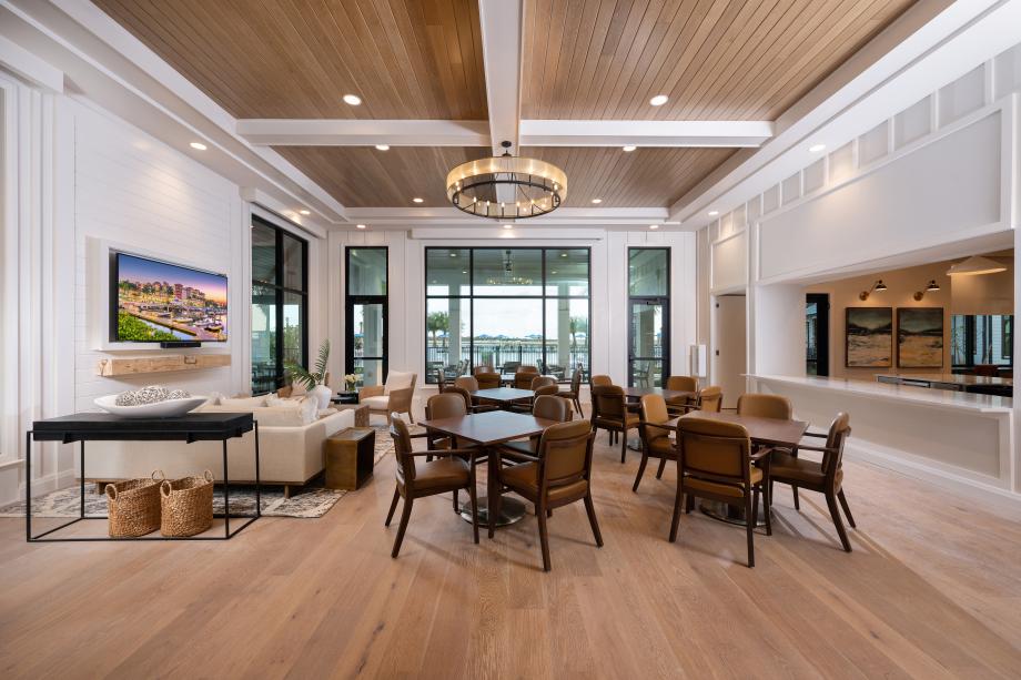 Socialize with neighbors in the social hall