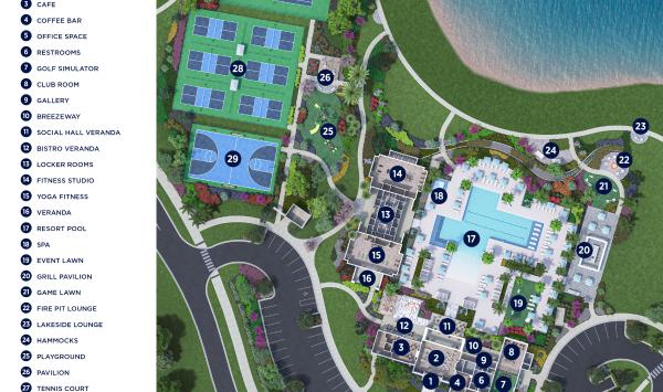 Private amenities include a fitness center, pickleball courts, resort-style pool, and so much more