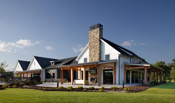 Unwind and connect in the comfort of the outdoor lounge