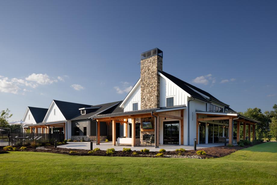 Unwind and connect in the comfort of the outdoor lounge