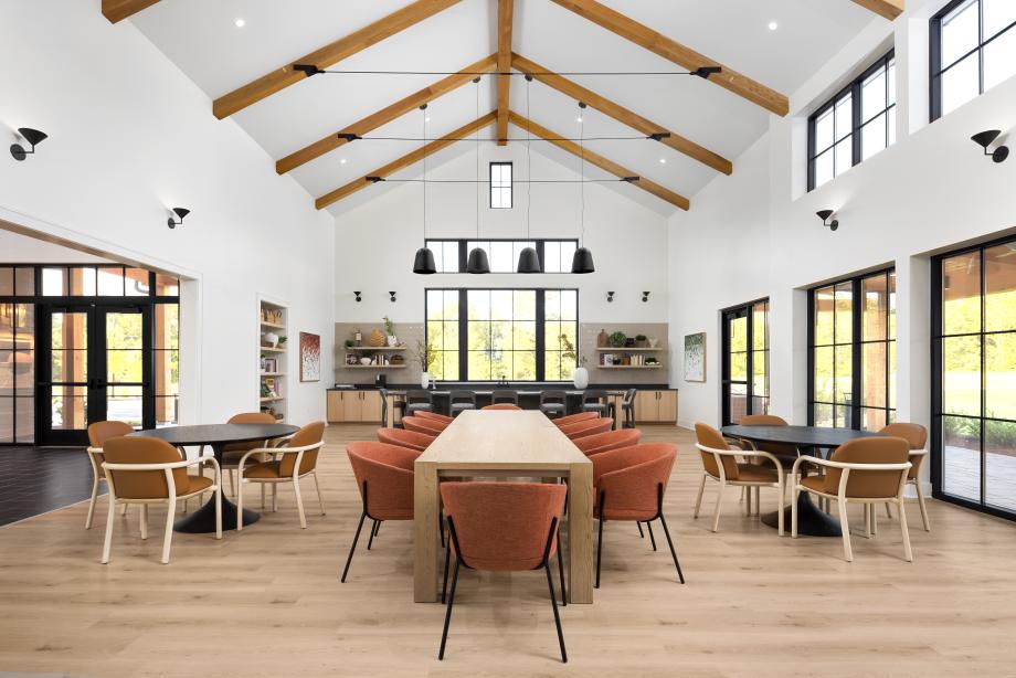 Gather with neighbors and friends in the expansive club lounge