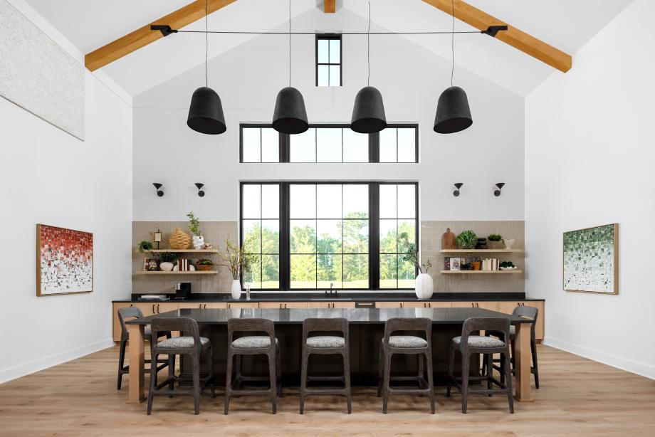 Enjoy the stunning social kitchen