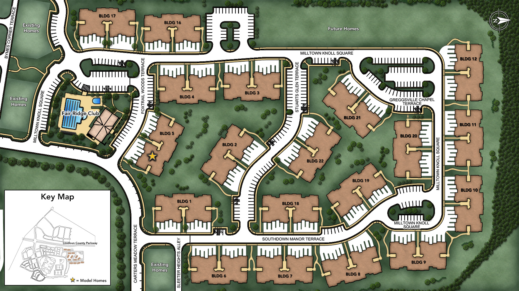 Ashburn VA Condos for Sale Loudoun Valley The Ridges Site Plan