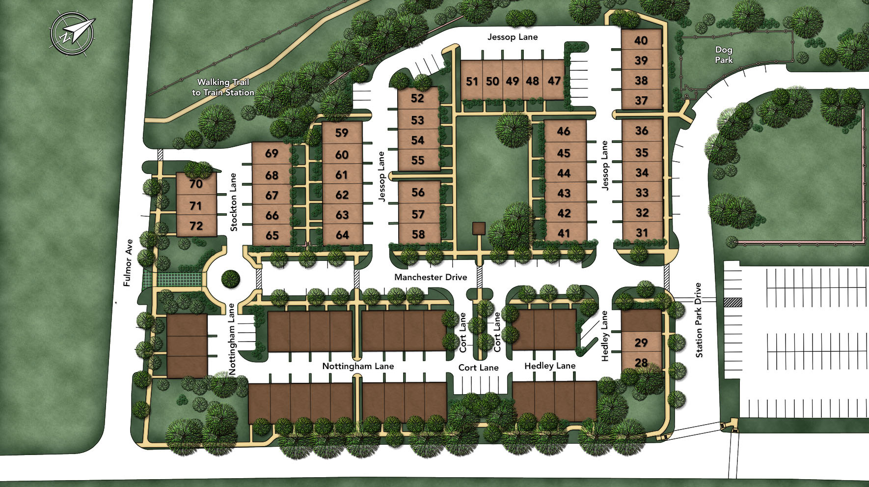Hatboro PA Townhomes for Sale Hatboro Station Site Plan