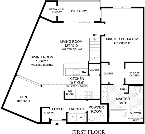 Bedroom + Den at Huntingdon Place: luxury new apartments in ...