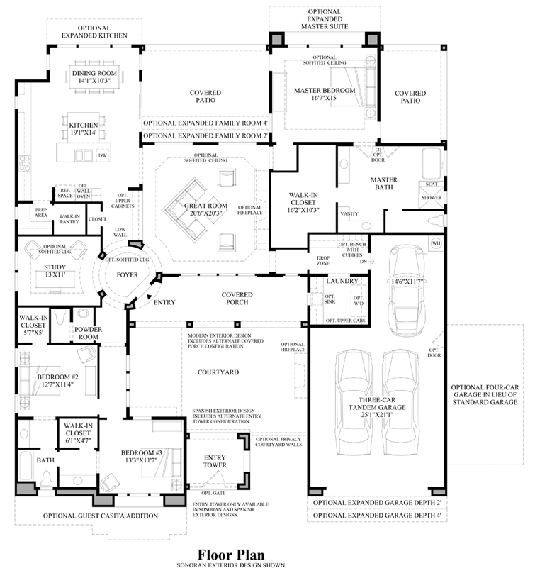 Toll Brothers At Los Saguaros The Escada Home Design View Floor Plans