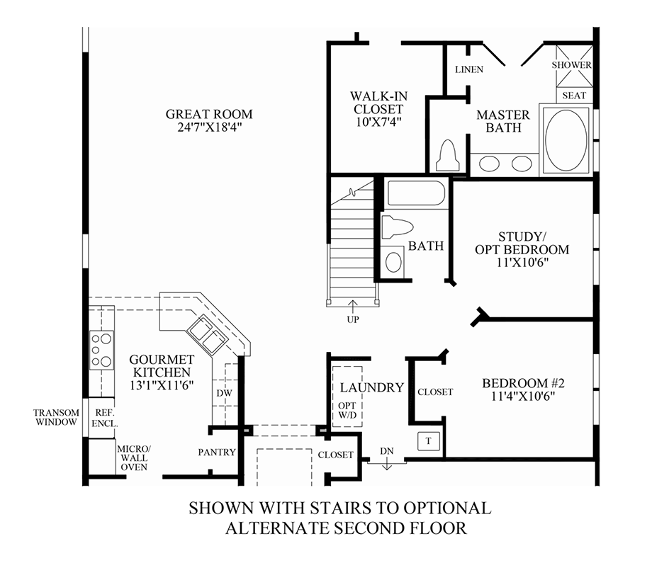 optional stairs floor plan optional stairs floor plan