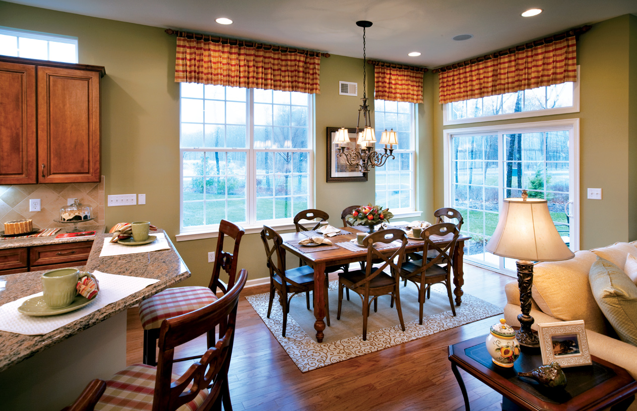 Meadows At Parkview The Villas Norwich Model Living Dining Rooms