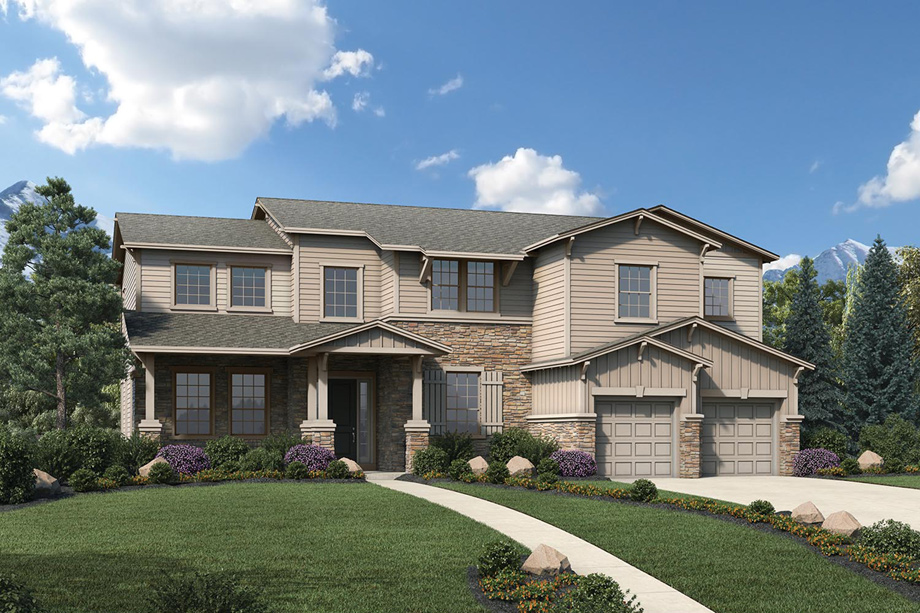 Toll Brothers at Flatiron Meadows The Vistas The Valmont Home Design