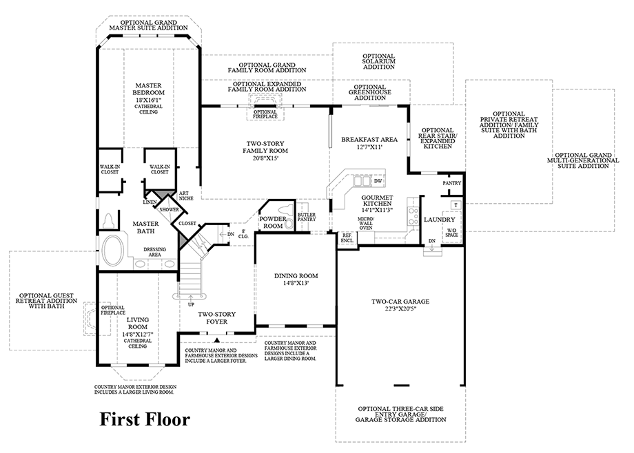 Arundel Forest The Glen Waterford Ii Home Design 1st Floor Plan