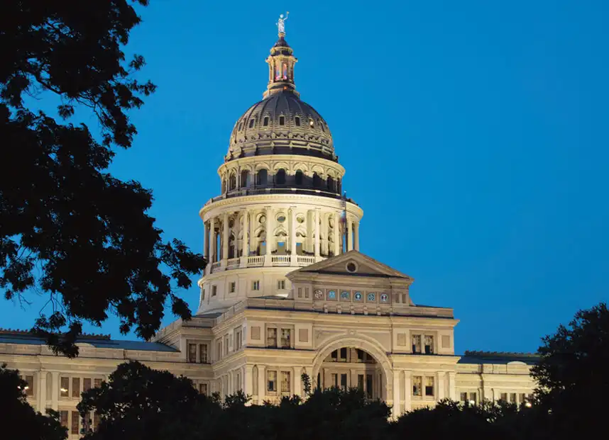 Capitol building in Austin, Texas