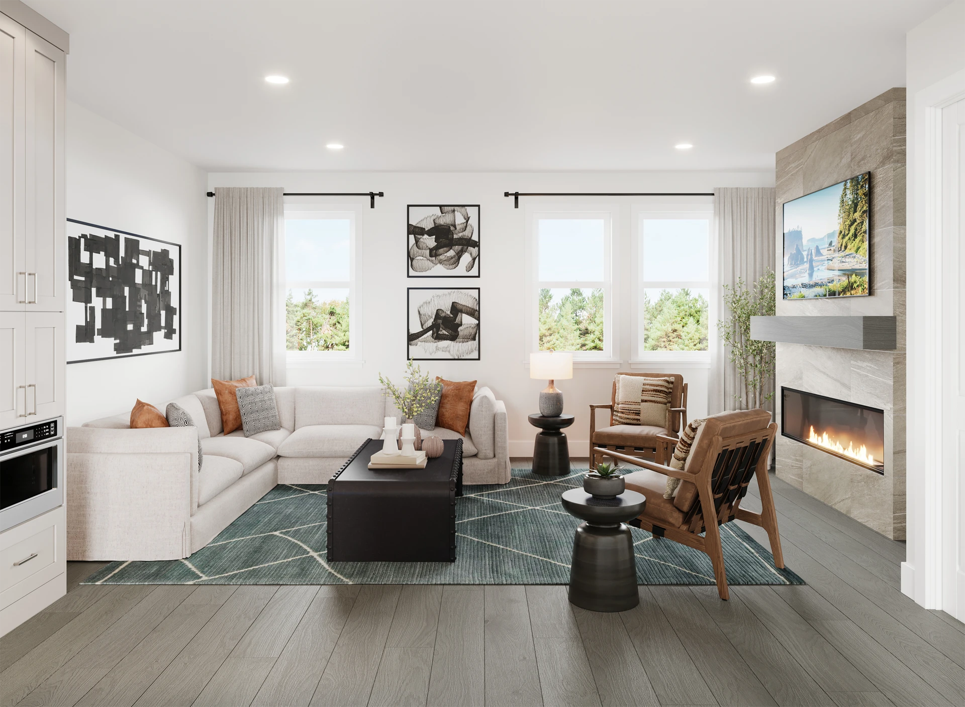 Classic Farmhouse Great Room