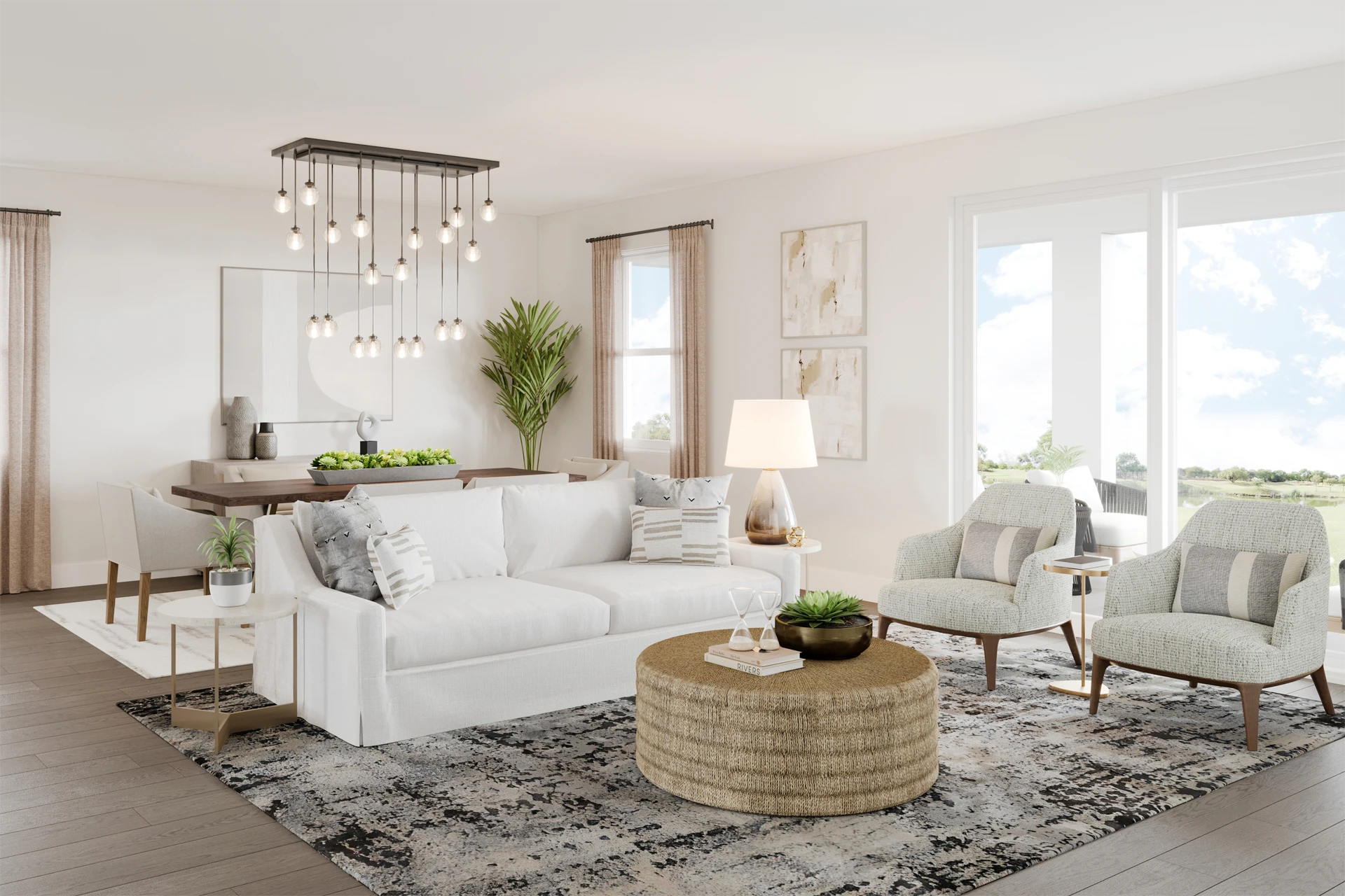 Cool Contemporary Great Room