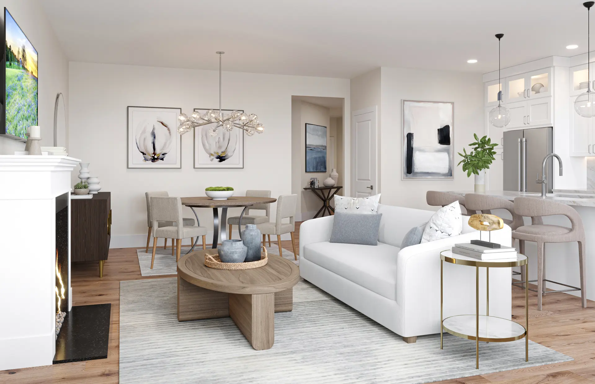 Cool Contemporary Great Room