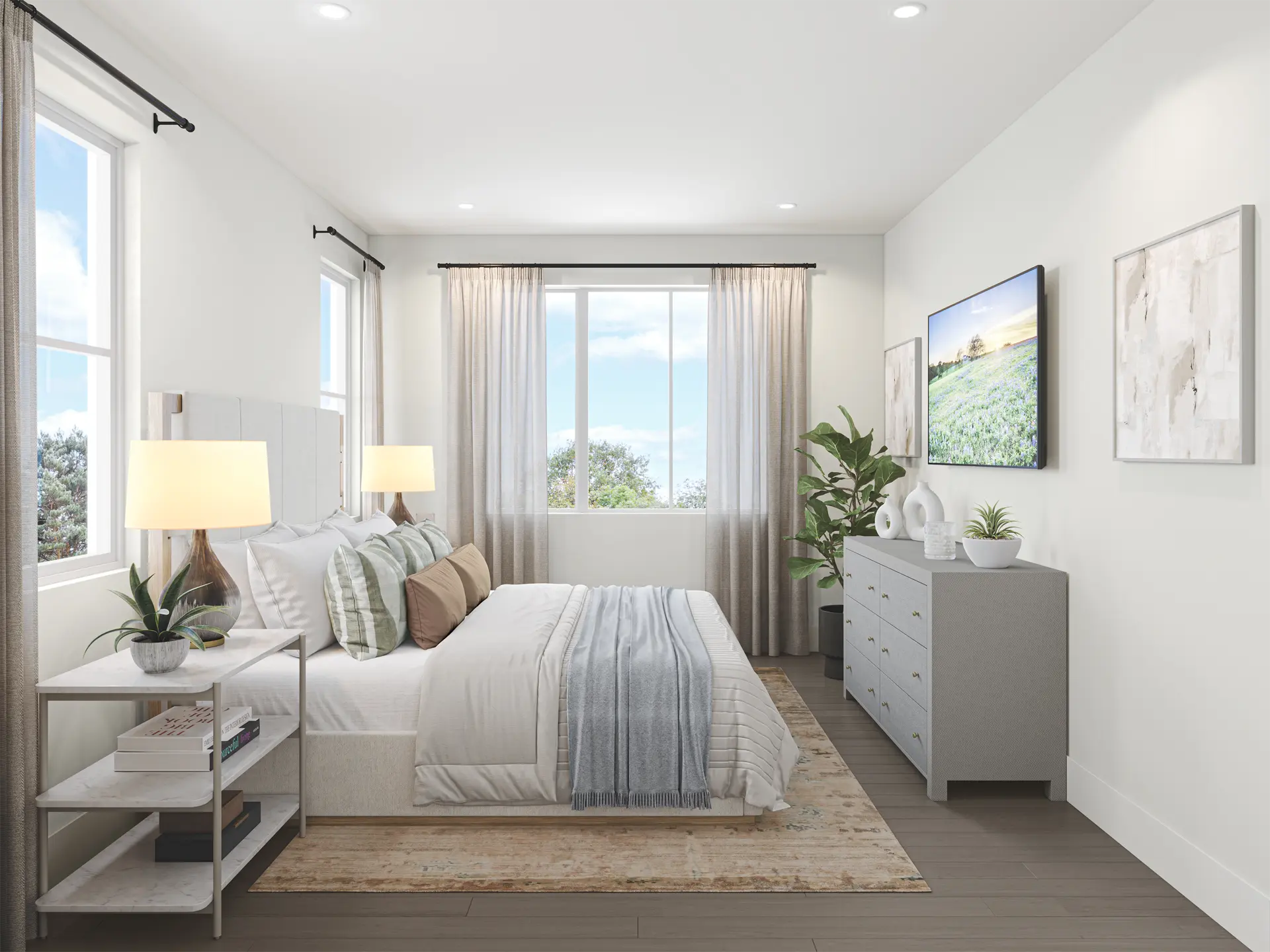 Cool Contemporary Bedroom