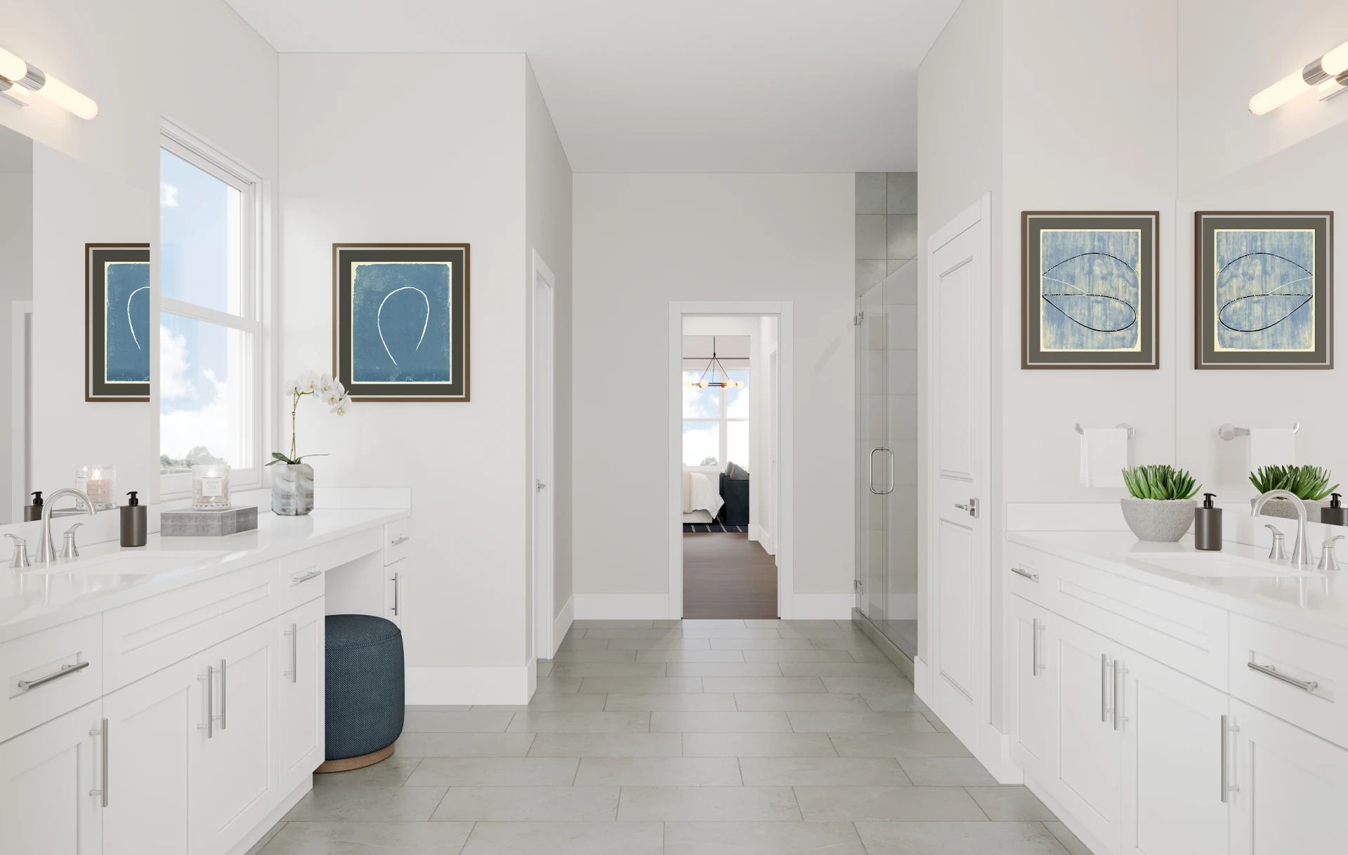 Cool Transitional Bathroom