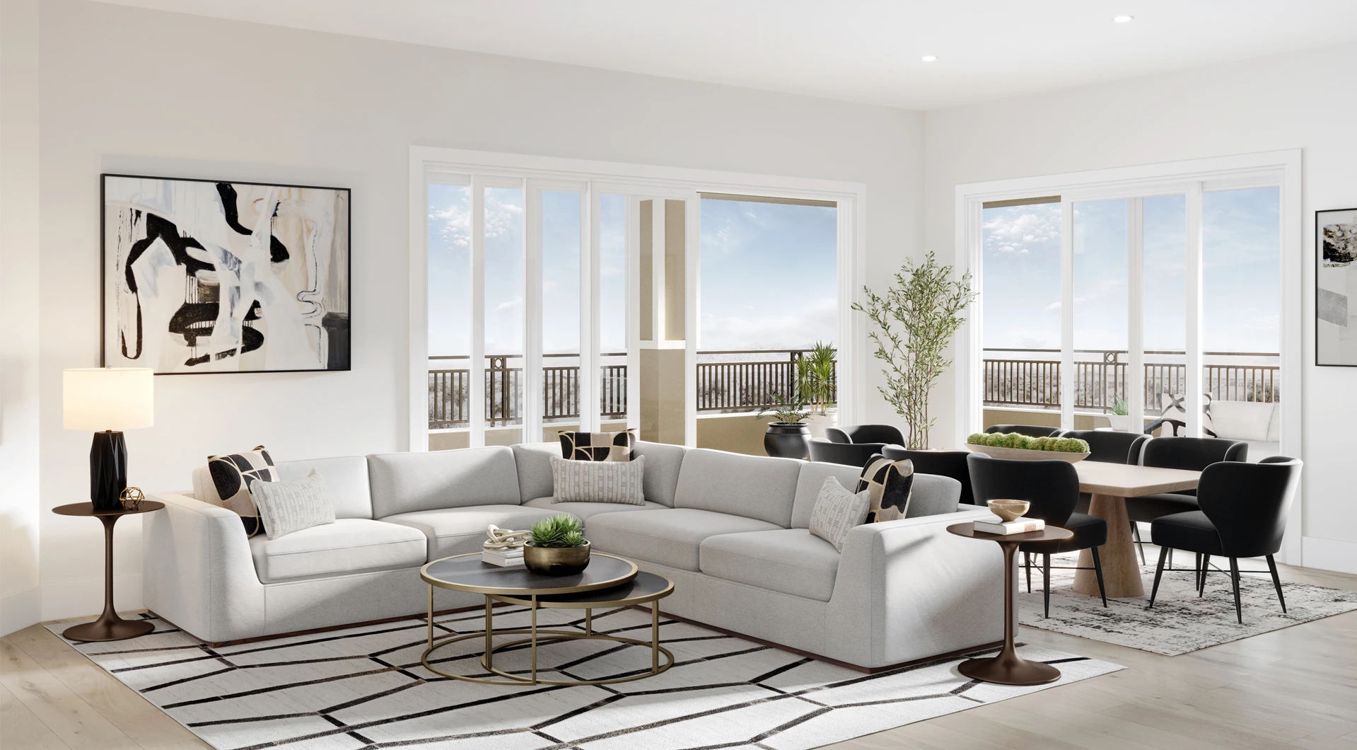 Modern Art Deco Great Room