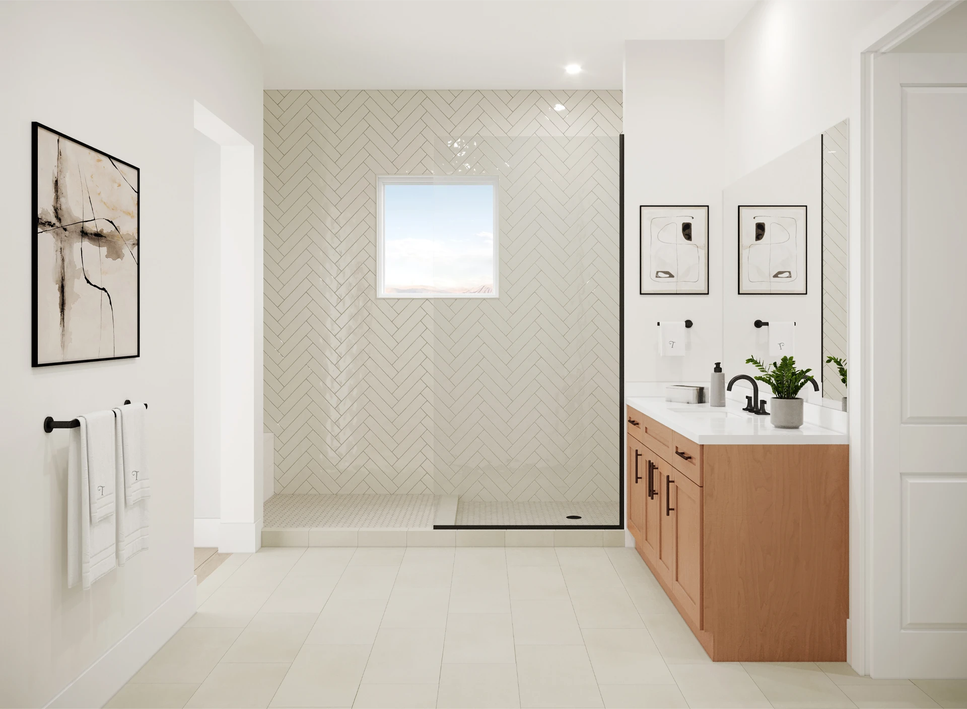 Modern Art Deco Bathroom