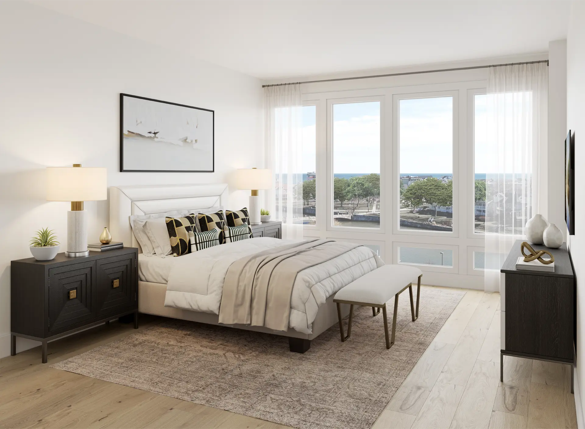 Modern Art Deco Bedroom