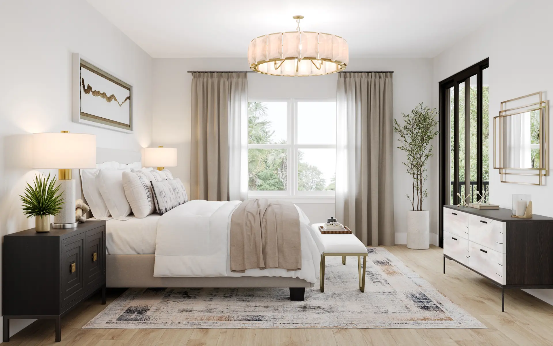 Modern Art Deco Bedroom