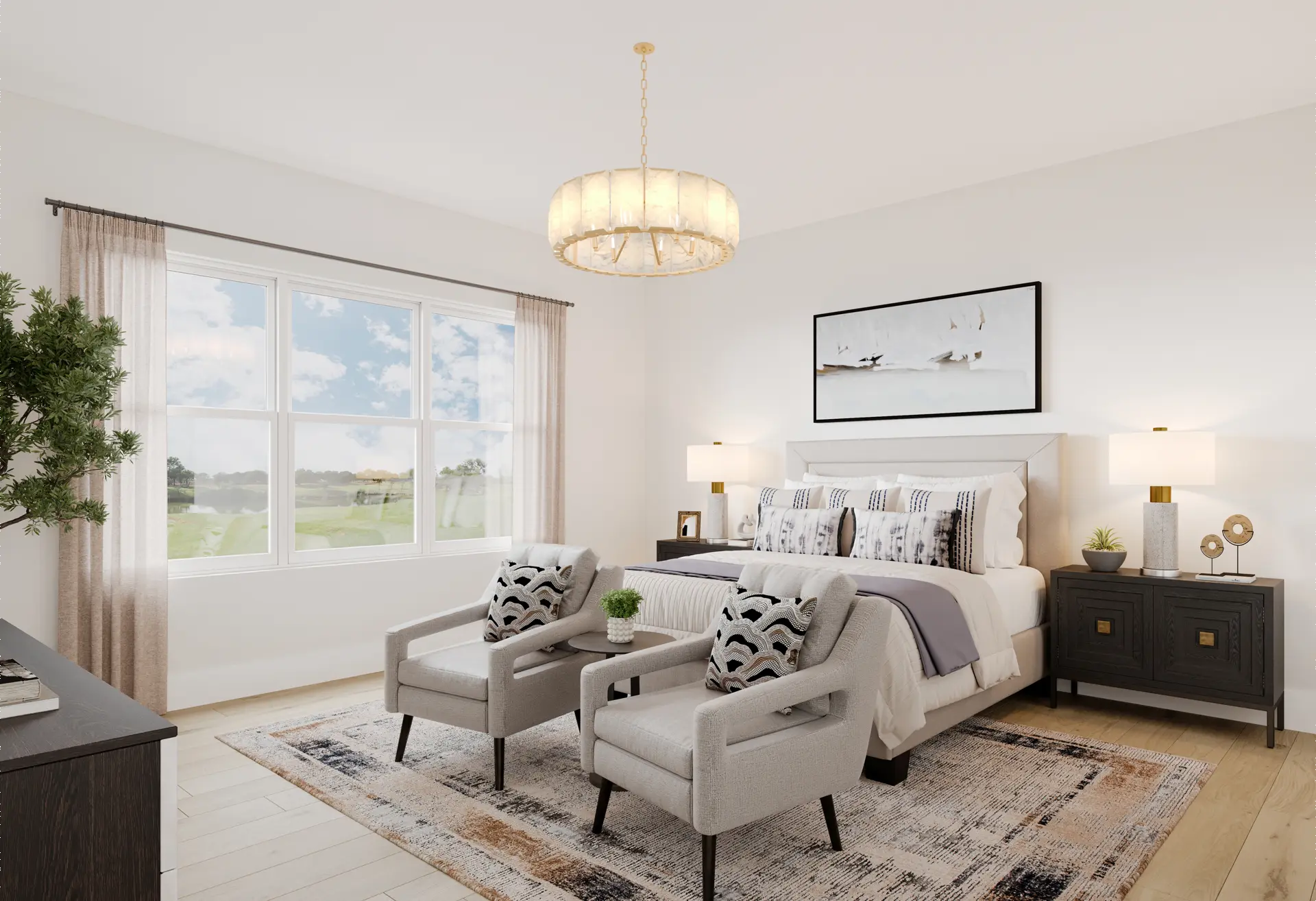 Modern Art Deco Bedroom