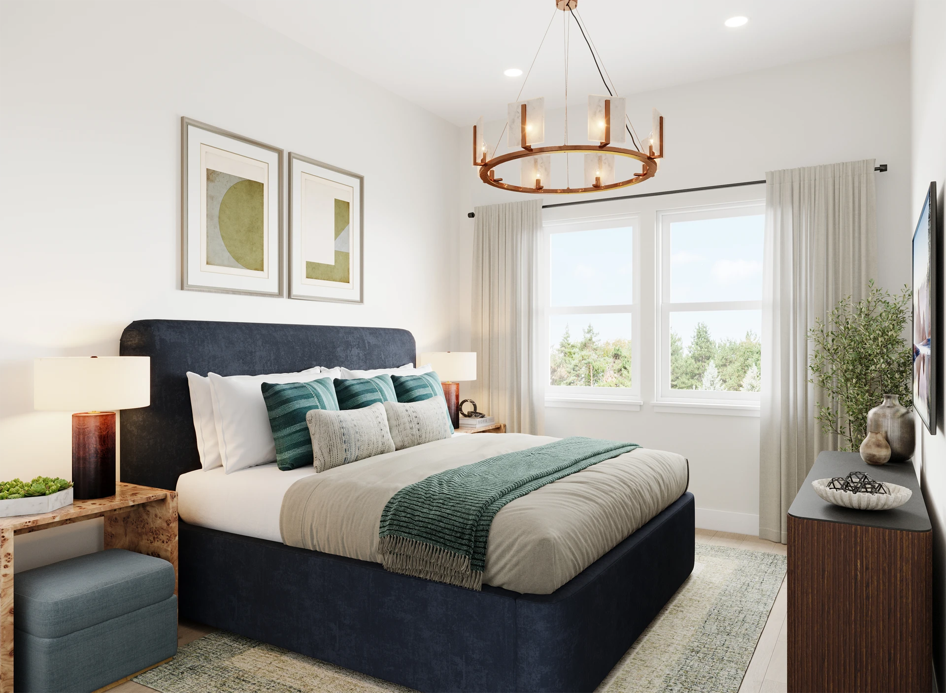 Modern Art Deco Bedroom