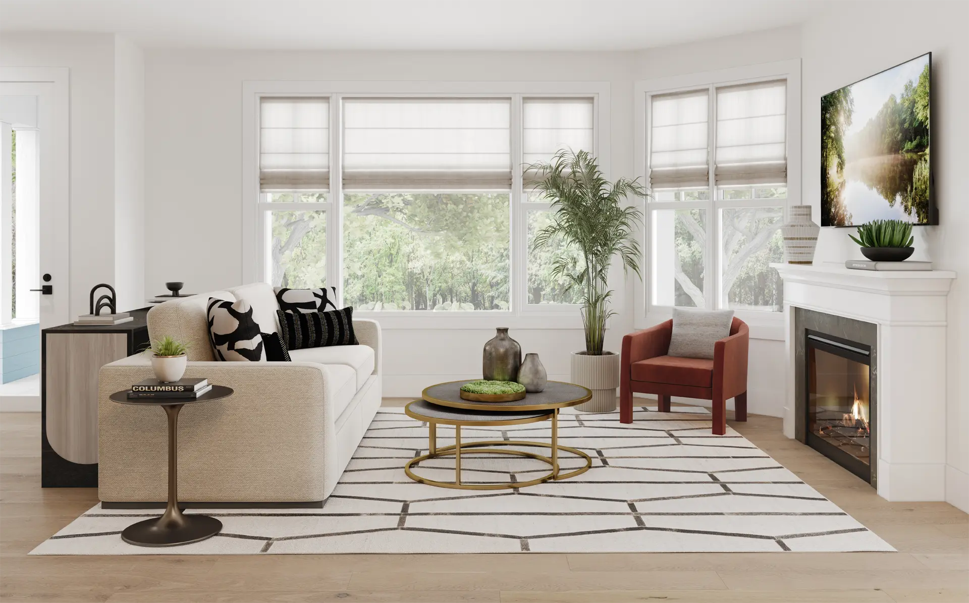 Modern Art Deco Great Room