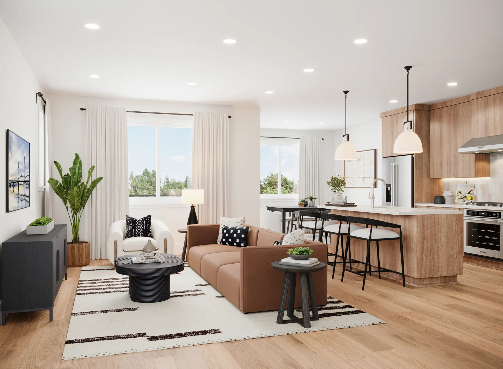 Modern Mid-Century Great Room