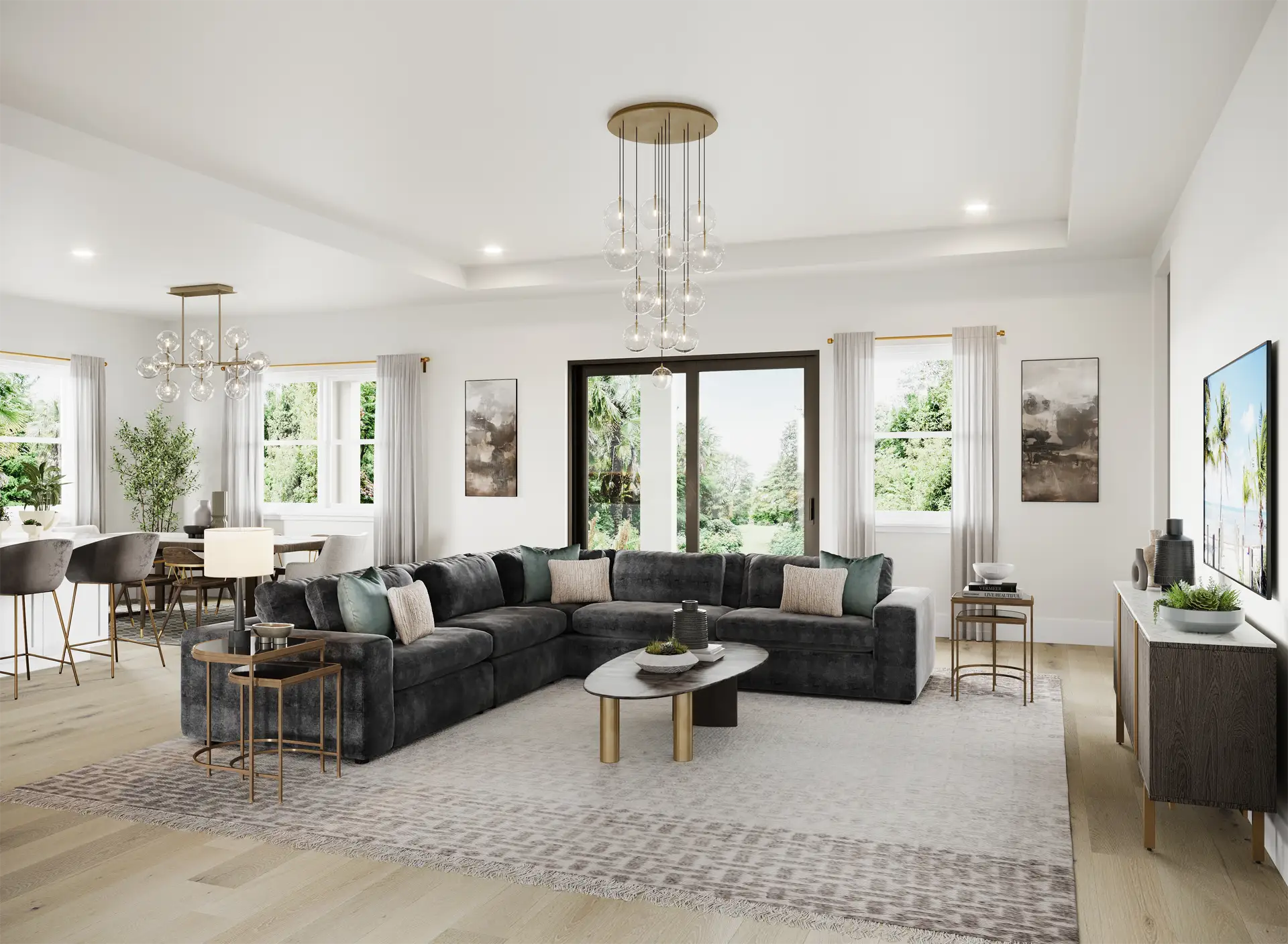 Warm Contemporary Great Room
