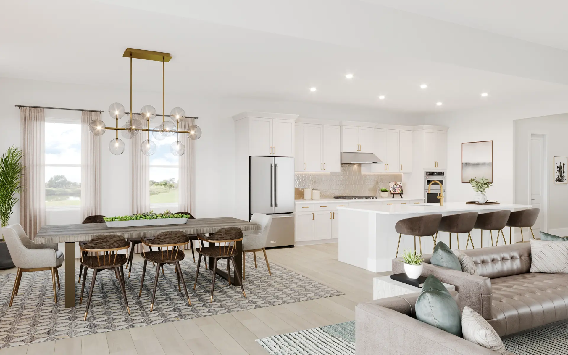 Warm Contemporary Kitchen