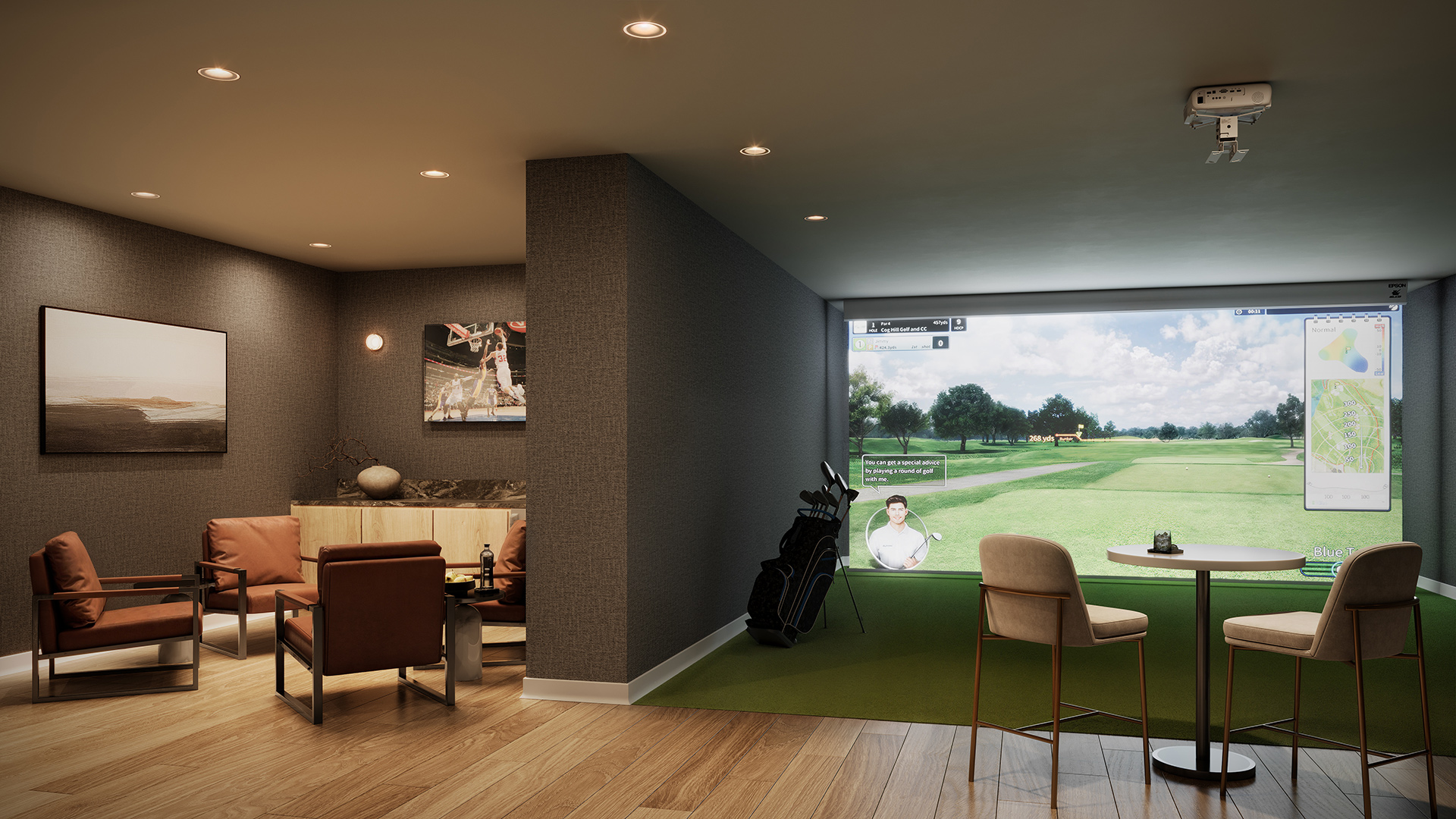 Golf Simulator room