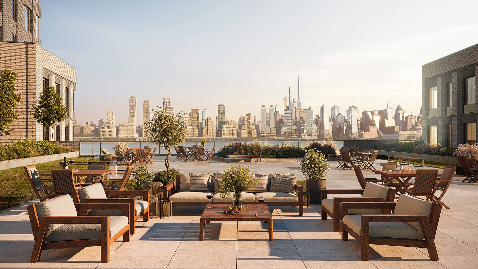 elevated courtyard